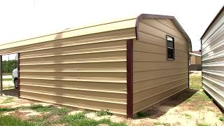 CARPORT COMBO Carport  Storage  Universal Metal Buildings [upl. by Adnale531]