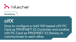 Syconnet Configuration of two netX 100 based CIFX Cards to communicate via PROFINET [upl. by Ramaj]