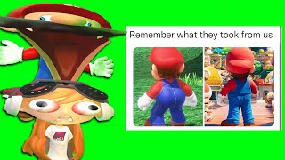 Mario Reacts To Nintendo Memes 11 ft Meggy [upl. by Elledoj43]