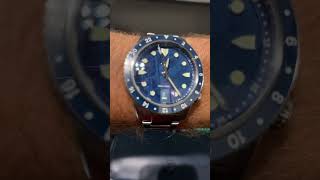 New Zelos Mako 40mm Diver GMT 300M Blue Meteorite [upl. by Nwahsak]