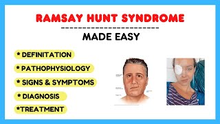 Ramsay hunt syndrome pathophysiology causes symptoms diagnosis treatment pathology made easy [upl. by Oiram]