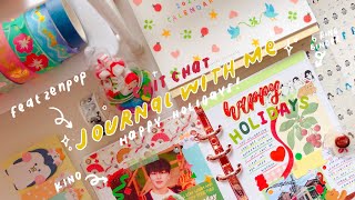 chit chat journal with me happy holidays ft zenpop 🌟 [upl. by Elocon]