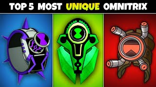 Top 5 Most Unique and special Omnitrix in BEN 1O  Fan 10k [upl. by Nylirret]