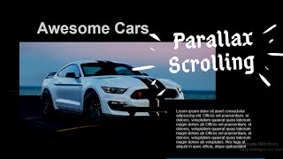 Awesome Parallax Scrolling Effects  Using Jarallax library  Parallax Scrolling Website [upl. by Dray]