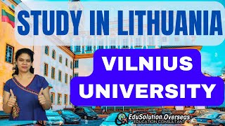 Vilnius University Lithuania  Study in Lithuania  Tuition fee Courses Entry Requirement [upl. by Zaria]