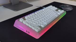 EO87 w Kailh Box Crystal Jade  Typing Test [upl. by Enimsay961]