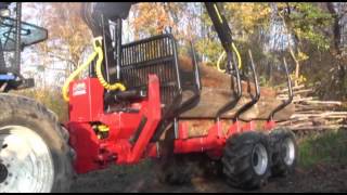 FARMI 8070 PROFDRIVE 12 4WD Log Loader amp Trailer [upl. by Yclek275]