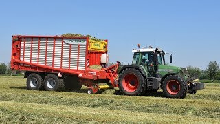 Fendt 820 amp Pöttinger Jumbo 6010 Combiline  Loonwerken Stann [upl. by Akcinat]