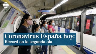 Coronavirus en España hoy la cifra más alta de la segunda ola [upl. by Carmelina]