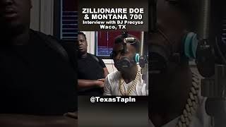 Clip from Zillionaire Doe and Montana 700  Interview  TEXAS TAP IN [upl. by Asereht]