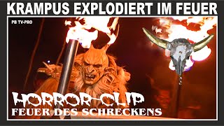 Perchtenlauf Graz extrem  Krampus explodiert im Feuer [upl. by Leduar382]