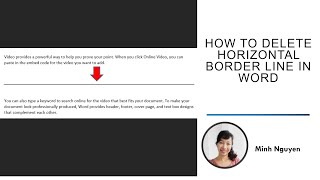 How to delete a line in Word  How to delete horizontal border line in Word haminh1804 [upl. by Kristan]