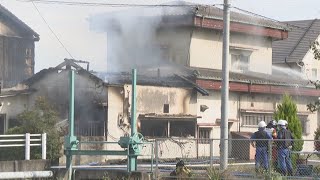 岡山市で住宅火災 1人が心肺停止 住人と連絡取れず [upl. by Nosreffej]