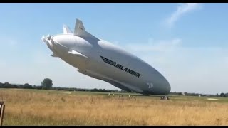 Airlander 10 CRASHES  Worlds Largest Aircraft Damaged [upl. by Akirej532]