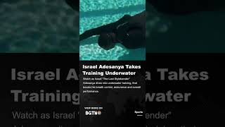 Israel Adesanya Takes Training Underwater [upl. by Susana]