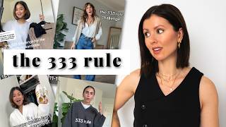 I tried Tiktoks viral 333 capsule wardrobe challenge 9 items 27 outfits [upl. by Topliffe]