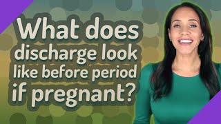 What does discharge look like before period if pregnant [upl. by Ettenuahs]