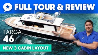 NEW Botnia Targa 46 3 Cabin Yacht Tour amp Review  YachtBuyer [upl. by Nataline]