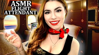 ASMR Flight Attendant ✈ Mile High Tingles ❤ [upl. by Chladek]