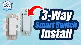 DIY 3Way Switch GE  Leviton Smart Switch Installation ZWave [upl. by Halda399]