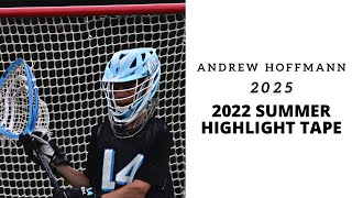 Andrew Hoffman  2025  Goalie  Summer 2022 Highlights [upl. by Asle]