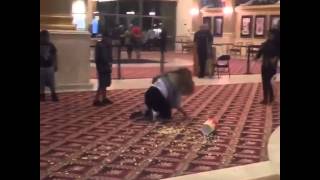 Girl Tripping Over in Cinema With Popcorn [upl. by Atikihs]