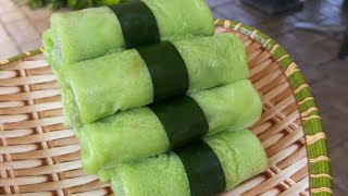 Kuih Ketayap tanpa telurSurulappam recipeEgglessKueh Dadar [upl. by Tiat]