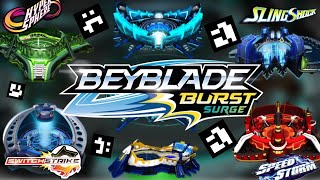 BEYBLADE BURST SURGE ALL BEYSTADİUM QR CODE  BEYBLADE BURST APP 2021 [upl. by Annaeed]