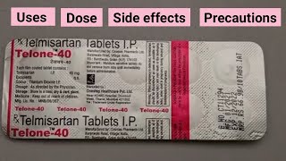 telmisartan tablets 40mg in hindi  telone 40 [upl. by Remliw226]