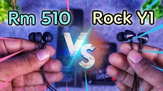 Remax RM510 vs Rock Y1  Two budget earphone comparison for bass lovers [upl. by Dira]