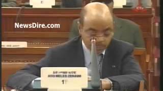 Meles Zenawi impromptu joke while answering a question during a Parliamentary session [upl. by Lura]