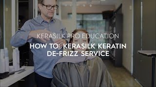 Hair DeFrizz Salon Keratin Treatment Tutorial  KERASILK [upl. by Gombosi]