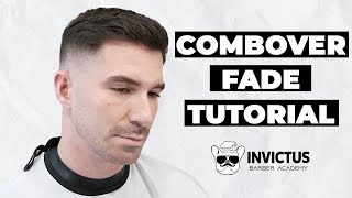 Haircut Tutorial  Combover Fade Step by Step [upl. by Inavoj270]