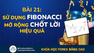 Bài 21 Hướng Dẫn Cách Sử Dụng Fibonacci Mở Rộng  Fibonacci Extension Tìm Điểm Chốt Lời Hiệu Quả [upl. by Acissej]