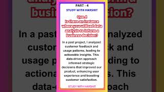 Part 4 Business Analyst Interview QampA  Que 4 utilized data analysis to inform a business decision [upl. by Schroder]