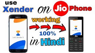 How to Use Xender App on Jio Phone  Hindi [upl. by Noffets]