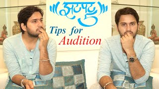 Quick 5 Tips For Audition  Siddharth Chandekar  Lost amp Found Marathi Movie [upl. by Ahsea252]