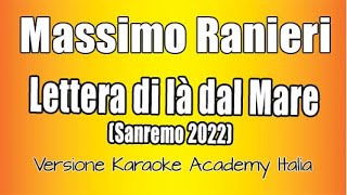 Massimo Ranieri  Lettera di là dal mare Versione Karaoke Academy Italia [upl. by Rojam]