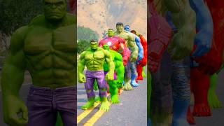 HULK BROTHERS SAVES SMALL HULK VENOMS CAR HIT 🤯 shorts gta5 [upl. by Alioz]