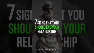 7 Signs That You Should Stop Your Relationship stoicism philosophy relationshipadvice shorts [upl. by Artemahs]