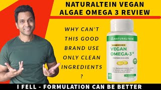 Naturaltein Vegan Algae based Omega 3 Review  Is this the best plant based omega supplement  Hindi [upl. by Sitoel719]