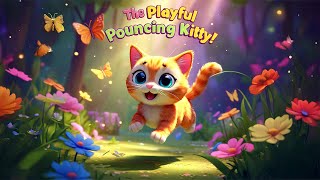 The Playful Pouncing Kitty  Kittys Fun Day  Kittys Adventure  Kiddie Treasure [upl. by Nimocks740]