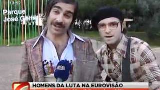 Homens da Luta  Entrevista Exclusiva no quotJornal da Noitequot  Sic  Festival da Canção 2011 [upl. by Atnek]