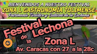 Festival de la Lechona en la zona L Caracas con 27 sur [upl. by Llerrac]