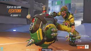 POTG JUNK MAIN AQUAMARINE JUNKRAT SEASON 11 GAMEPLAY OVERWATCH 2 [upl. by Ametaf]