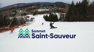 Sommet Saint Sauveur  Ski  Snow  Gopro 8  Salomon SForce  4K [upl. by Chappell]