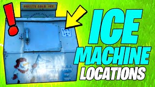 Search an Ice Machine amp ICE MACHINE Locations Fortnite Season 8 [upl. by Aryaz]