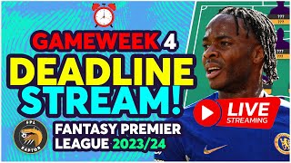 FPL DEADLINE STREAM GAMEWEEK 4  STERLING FODEN OR MADDISON  Fantasy Premier League Tips 202324 [upl. by Danzig]