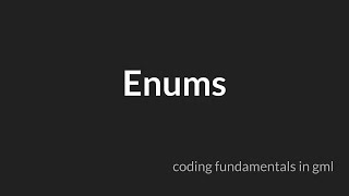 Enums GameMaker Studio 2 [upl. by Bertle]