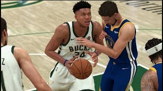 NBA 2K20 Gameplay  Golden State Warriors vs Milwaukee Bucks Game 7 NBA Finals – NBA 2K20 PS4 [upl. by Primrose]